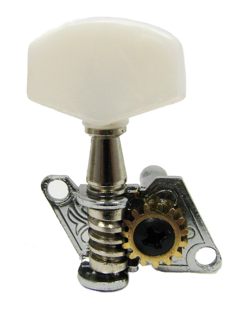 C. B. Gitty Chrome Open-gear Guitar Tuners Machine Heads - 6-piece 3 Left 3 Right Alignment - Image 5